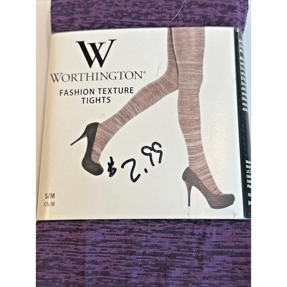 Lot of 3 Pkgs Sz S Tights MANZI 70 Den Super Opaque, Purple, & Gray Footless New